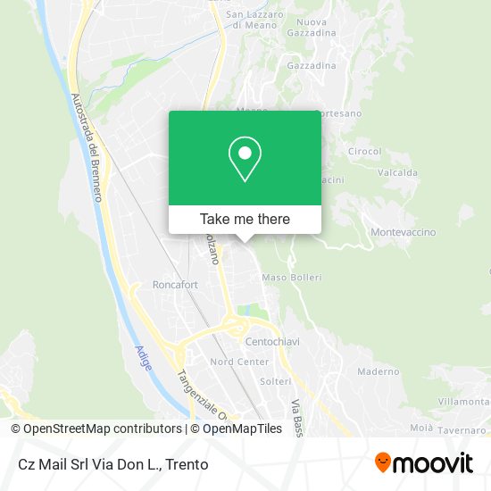 Cz Mail Srl Via Don L. map