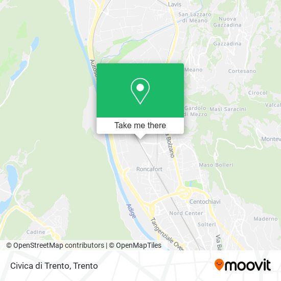 Civica di Trento map
