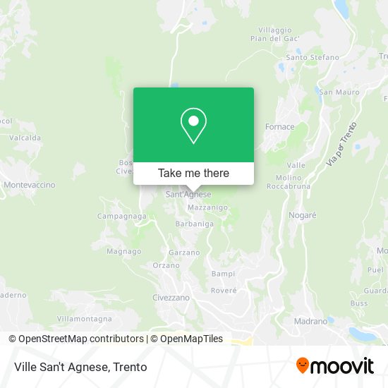 Ville San't Agnese map