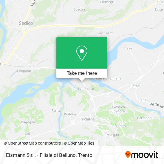 Eismann S.r.l. - Filiale di Belluno map