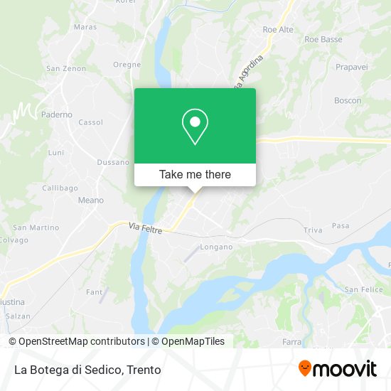 La Botega di Sedico map