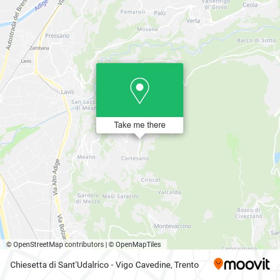 Chiesetta di Sant'Udalrico - Vigo Cavedine map