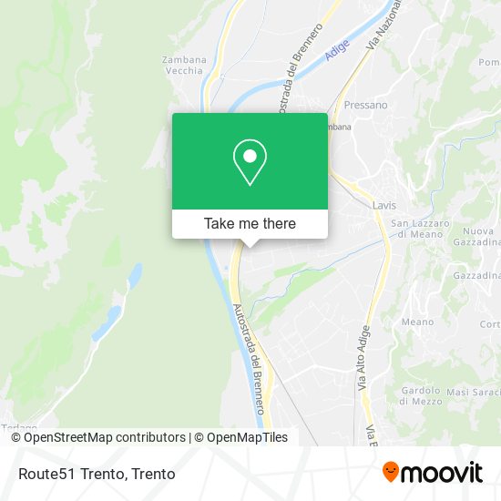 Route51 Trento map