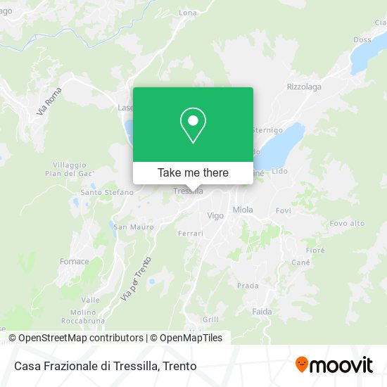 Casa Frazionale di Tressilla map