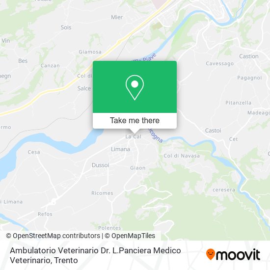 Ambulatorio Veterinario Dr. L.Panciera Medico Veterinario map