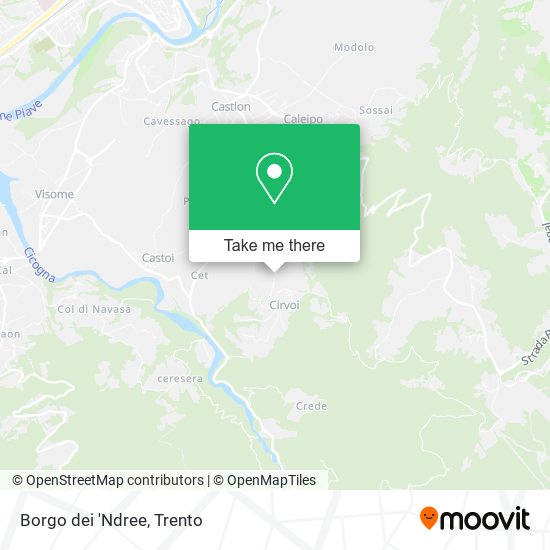 Borgo dei 'Ndree map