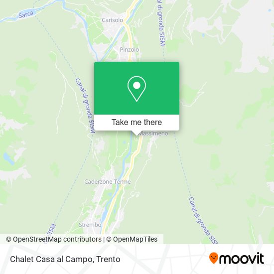 Chalet Casa al Campo map
