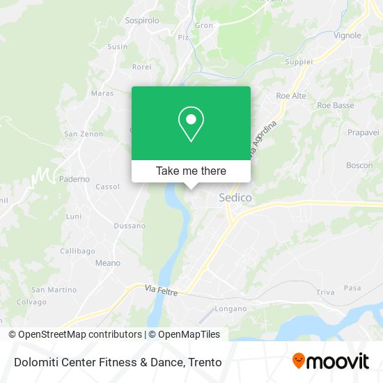 Dolomiti Center Fitness & Dance map