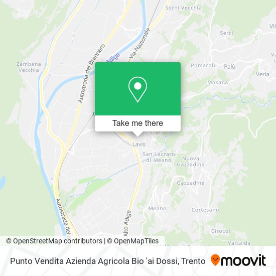Punto Vendita Azienda Agricola Bio 'ai Dossi map