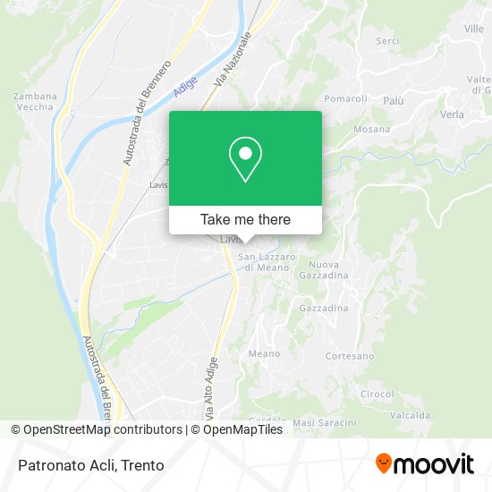 Patronato Acli map