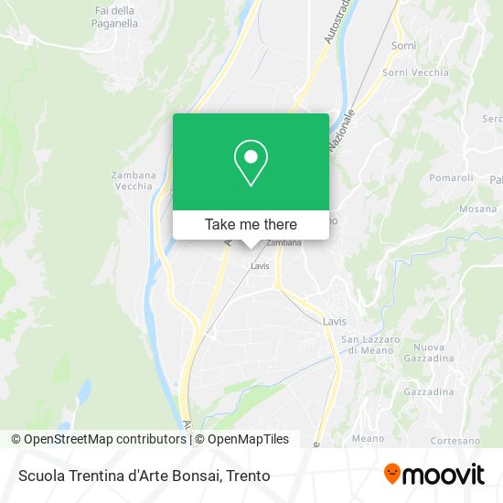 Scuola Trentina d'Arte Bonsai map