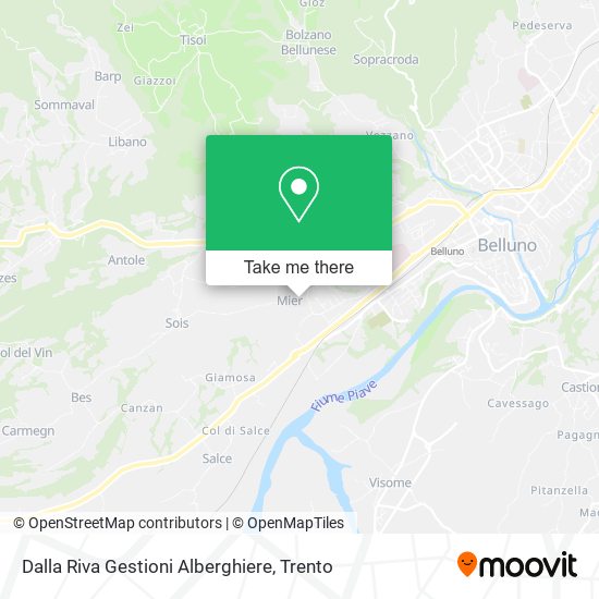 Dalla Riva Gestioni Alberghiere map