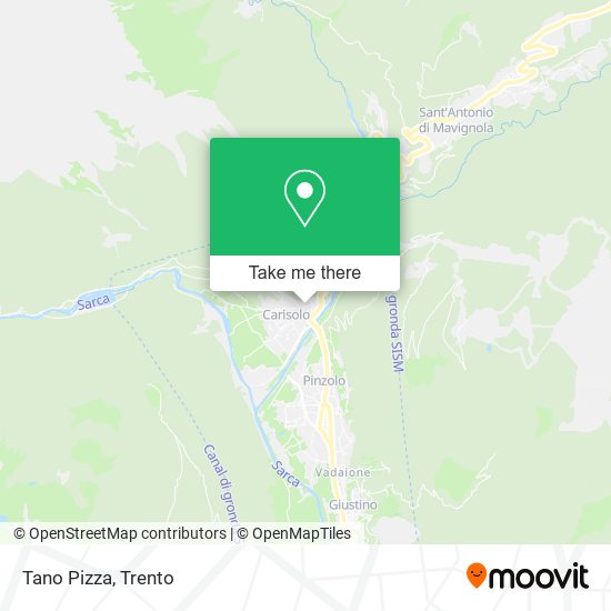 Tano Pizza map