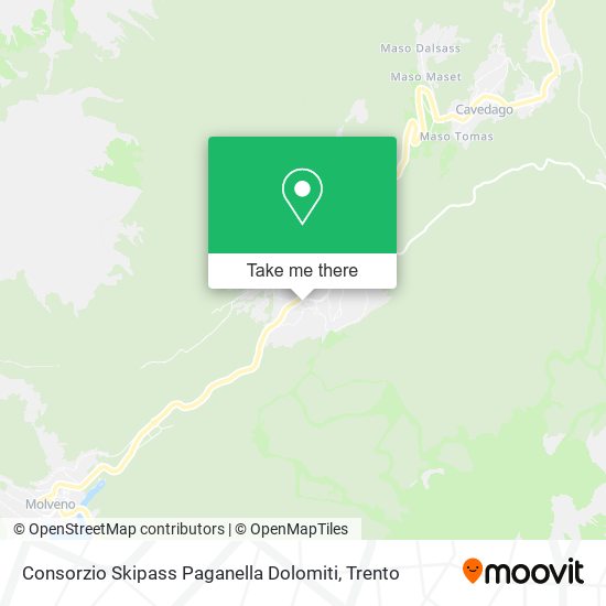 Consorzio Skipass Paganella Dolomiti map