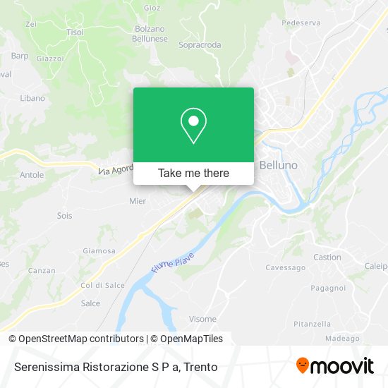 Serenissima Ristorazione S P a map