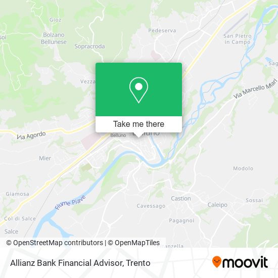 Allianz Bank Financial Advisor map