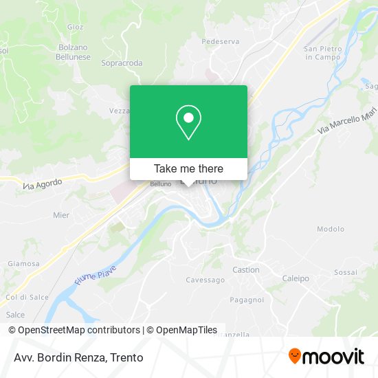 Avv. Bordin Renza map