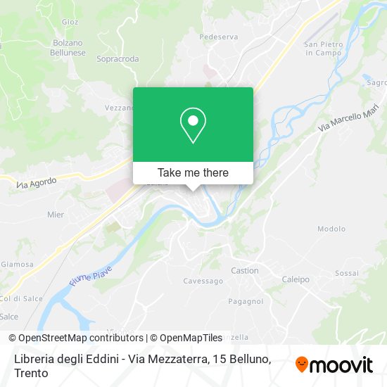 Libreria degli Eddini - Via Mezzaterra, 15 Belluno map