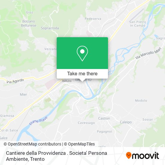 Cantiere della Provvidenza . Societa' Persona Ambiente map