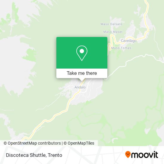 Discoteca Shuttle map