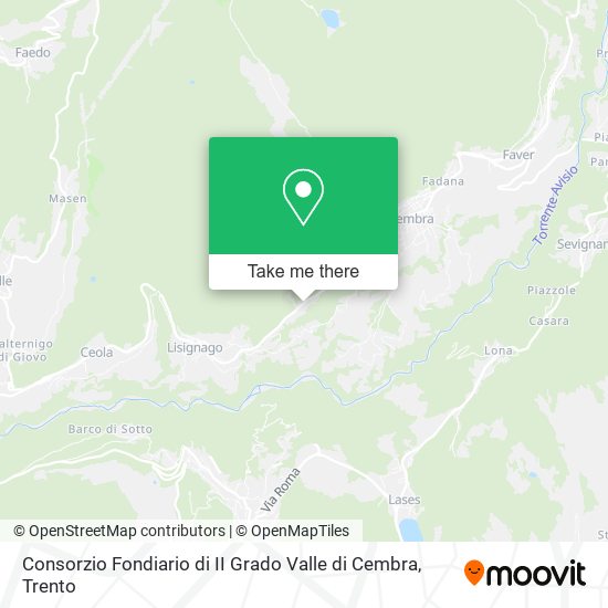 Consorzio Fondiario di II Grado Valle di Cembra map