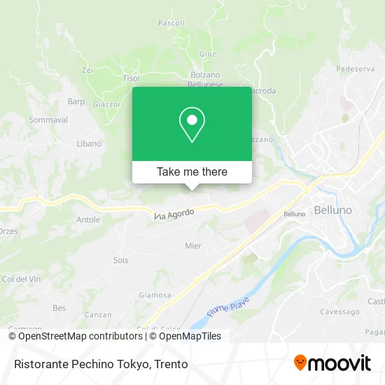 Pechino Tokyo Restaurant map