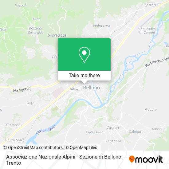 Associazione Nazionale Alpini - Sezione di Belluno map