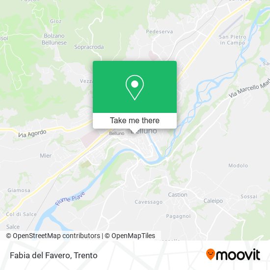 Fabia del Favero map