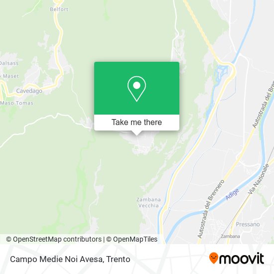 Campo Medie Noi Avesa map