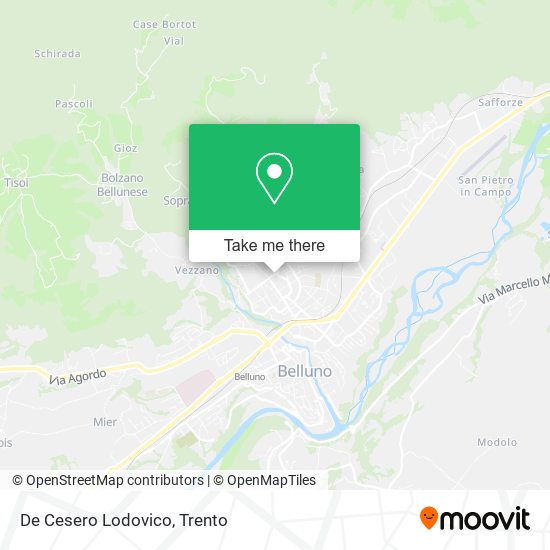 De Cesero Lodovico map