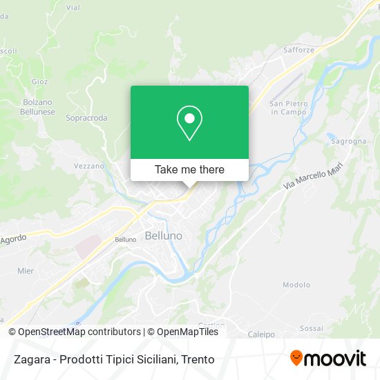 Zagara - Prodotti Tipici Siciliani map