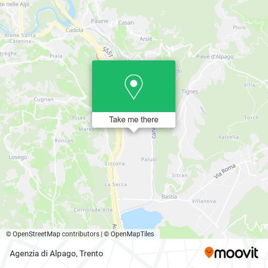 Agenzia di Alpago map