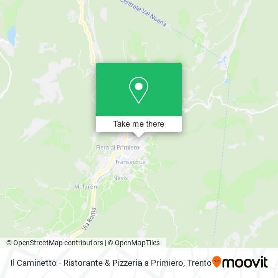 Il Caminetto - Ristorante & Pizzeria a Primiero map