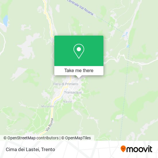 Cima dei Lastei map