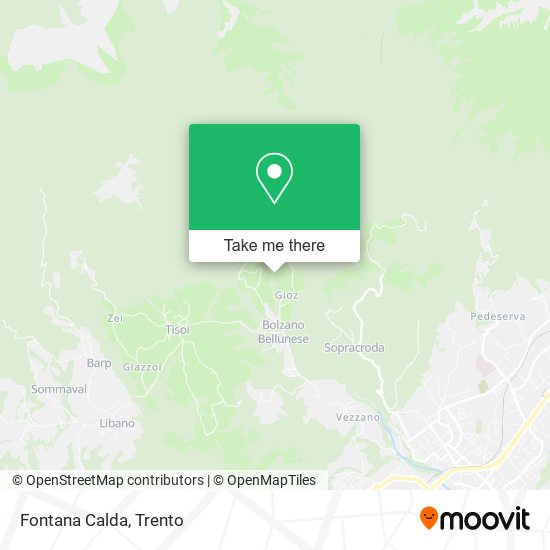 Fontana Calda map