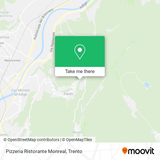 Pizzeria Ristorante Monreal map