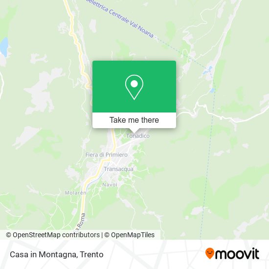 Casa in Montagna map