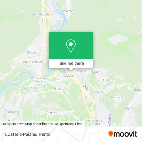 L'Osteria-Paiane map
