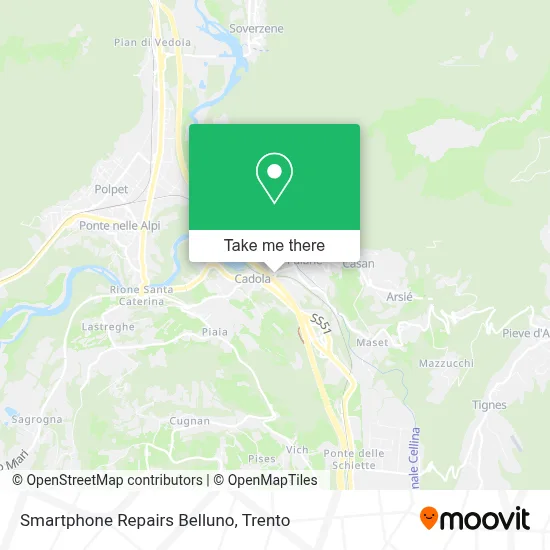 Smartphone Repairs Belluno map