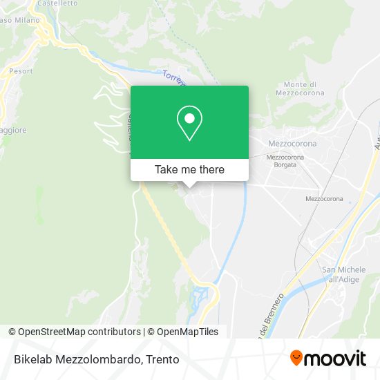 Bikelab Mezzolombardo map