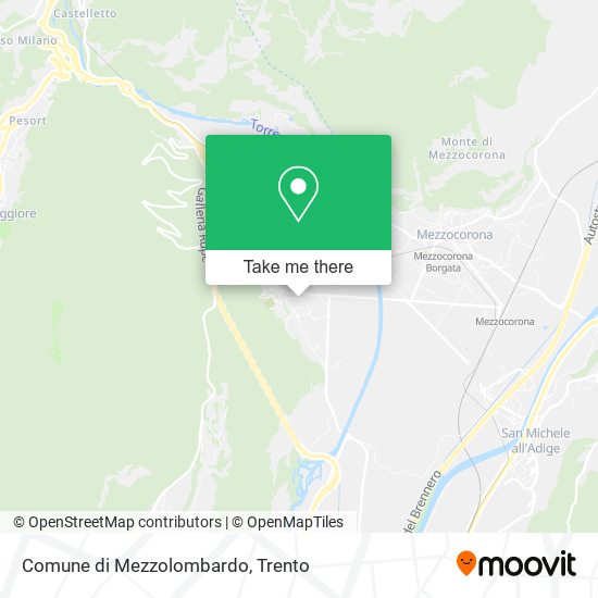 Comune di Mezzolombardo map