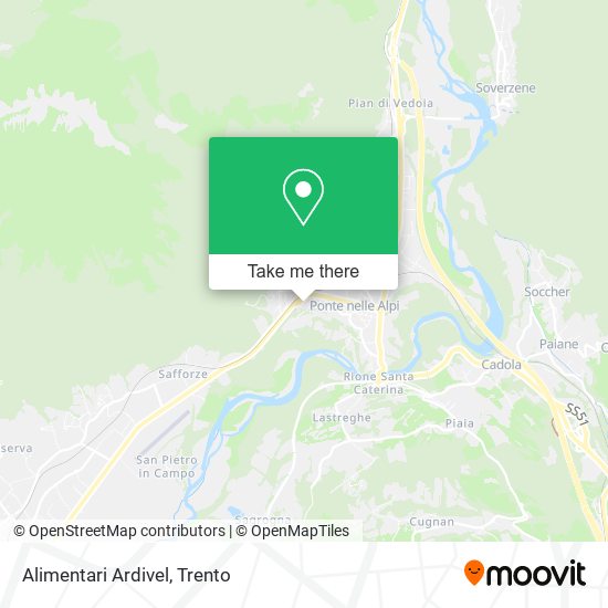 Alimentari Ardivel map