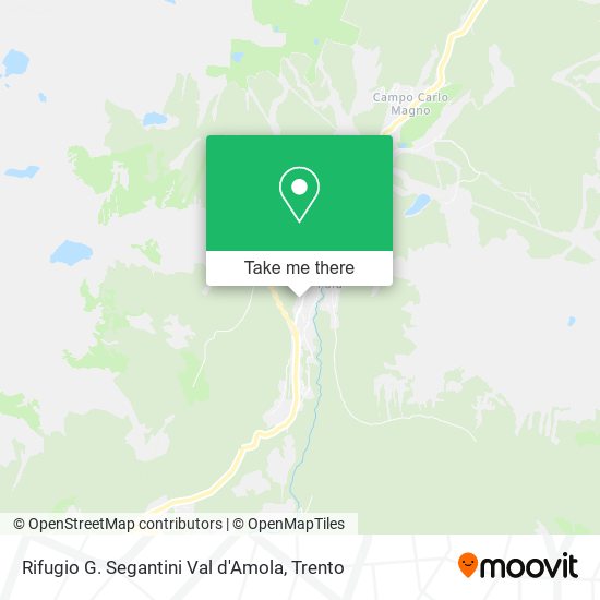 Rifugio G. Segantini Val d'Amola map