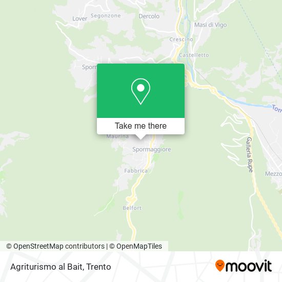 Agriturismo al Bait map