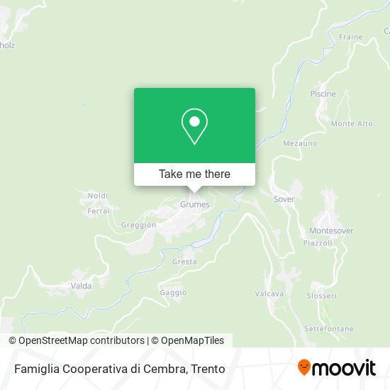Famiglia Cooperativa di Cembra map