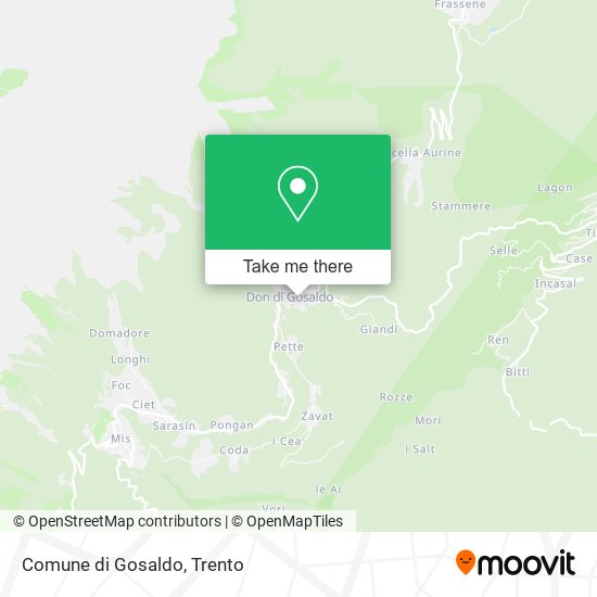 Comune di Gosaldo map