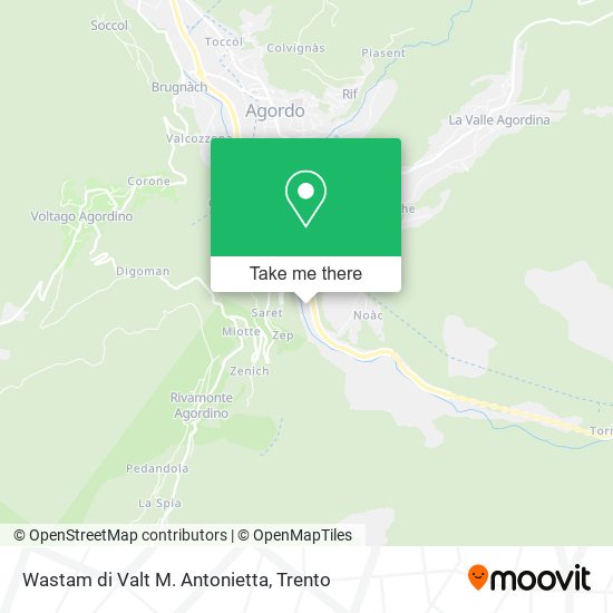 Wastam di Valt M. Antonietta map