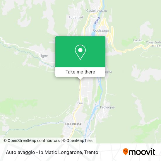 Autolavaggio - Ip Matic Longarone map