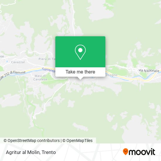 Agritur al Molin map