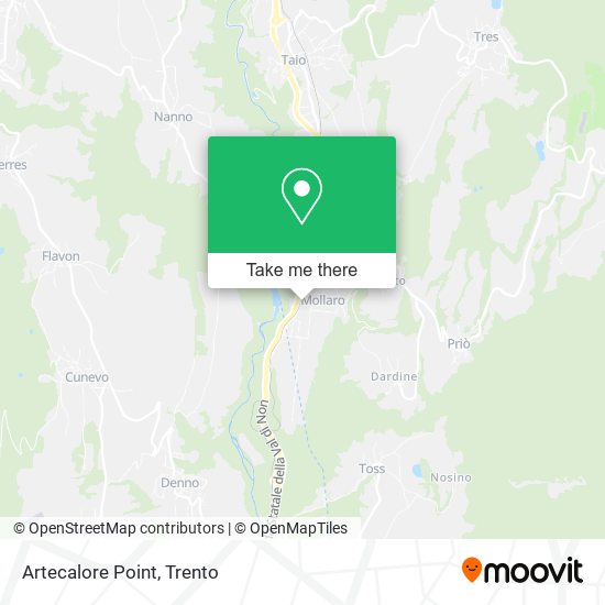 Artecalore Point map